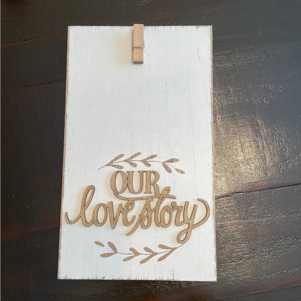 Our Love Story Picture Holder